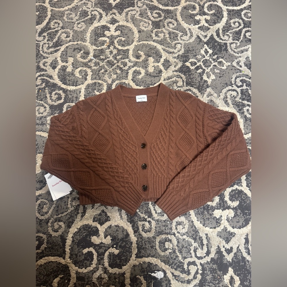🤎 Sunday Best Cooper Cardigan in Cognac 🤎
